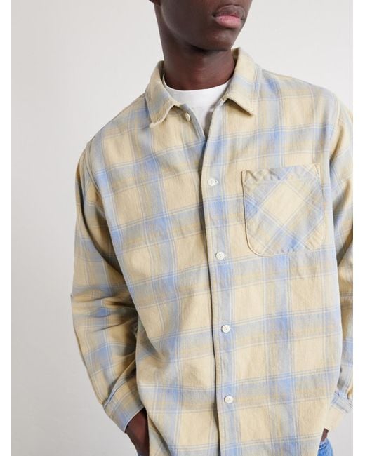 Remi Relief White Checked Cotton Shirt for men