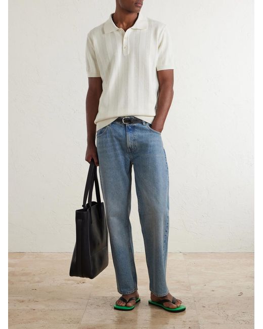 Frescobol Carioca White Vidal Cotton Polo Shirt for men