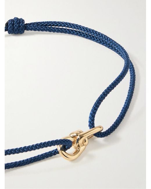 Luis Morais Metallic Small Twisted And Cord Bracelet for men
