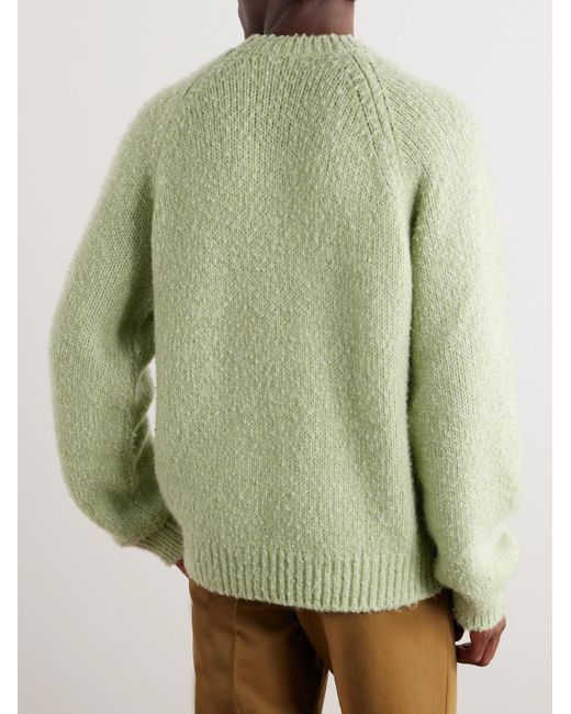 The Row Green Bruno Cashmere Sweater for men