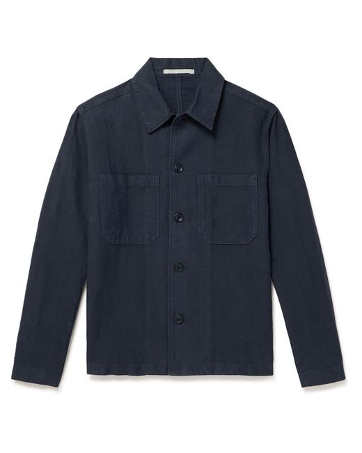 Norse Projects Blue Tyge Cotton And Linen-blend Overshirt for men