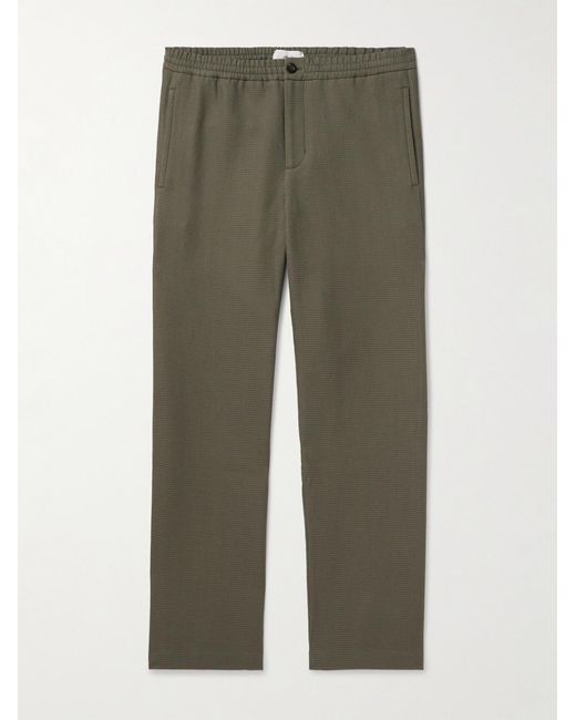 Mr P. Green Edward Straight-Leg Waffle-Knit Organic Cotton Suit Trousers for men