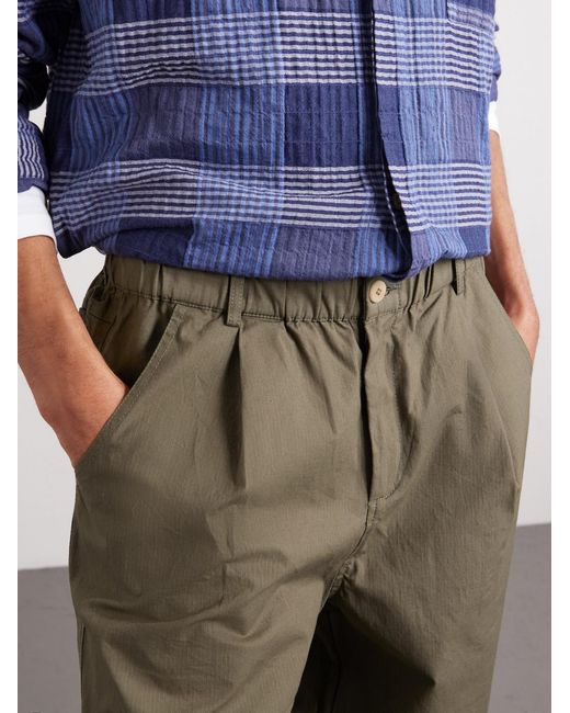 Pantaloni A Gamba Dritta di Folk in Green da Uomo