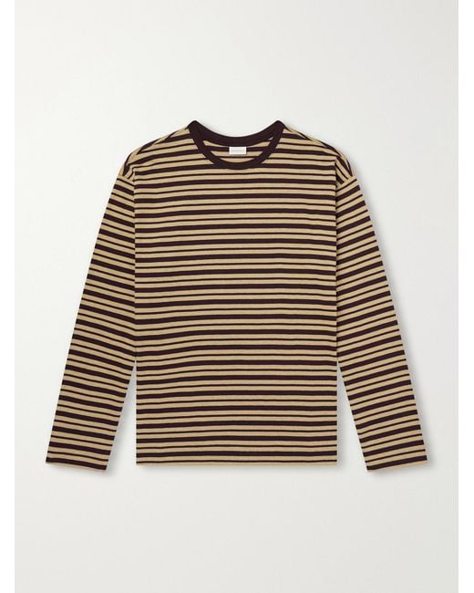 Dries Van Noten Red Hember Striped Cotton-jersey T-shirt for men