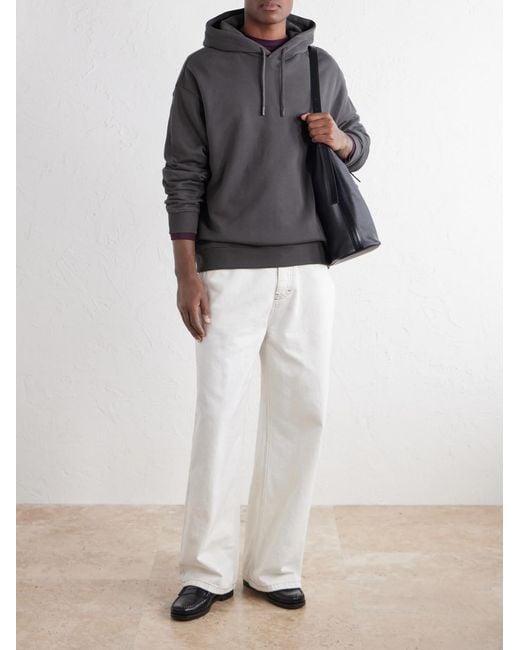 NN07 Gray David 3014 Organic Cotton-Jersey Hoodie for men
