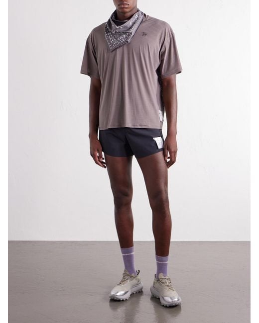 Satisfy Blue Distance Straight-Leg Logo-AppliquÉD 2.5&Quot; Justice&Trade; Shorts for men
