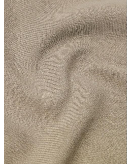 Rick Owens Natural Moncler Tarp Logo-appliquéd Distressed Cotton-blend Jersey Sleeveless Sweatshirt for men