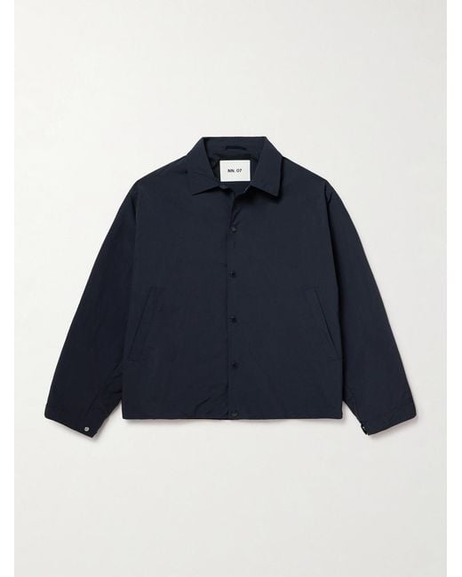 NN07 Blue Fenton 80039 Recycled-Shell Jacket for men