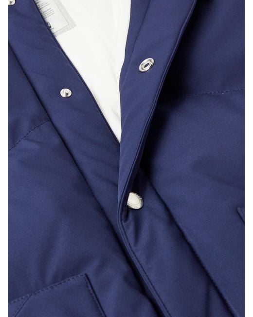 Brunello Cucinelli Blue Quilted Shell Down Gilet for men