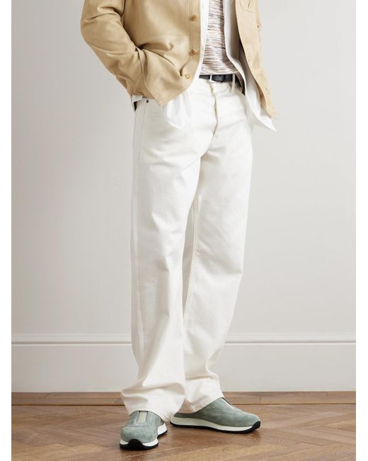 John Lobb Green Lift Suede Slip-On Sneakers for men