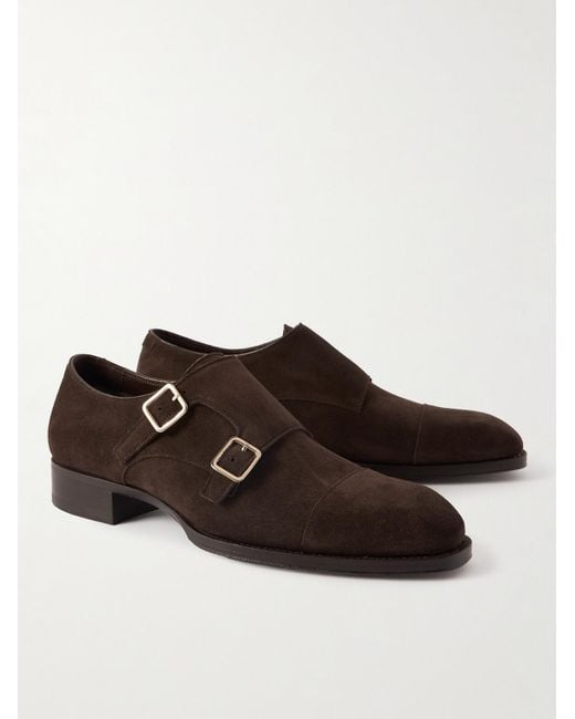 Suede monk strap on sale shoes