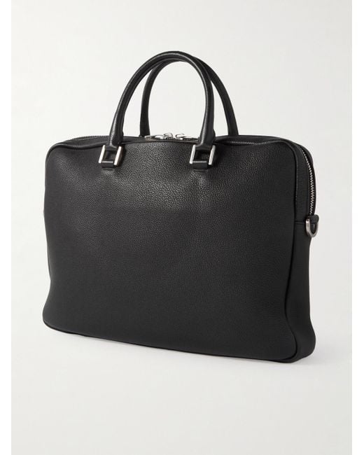 Saint Laurent Black Leather Briefcase for men