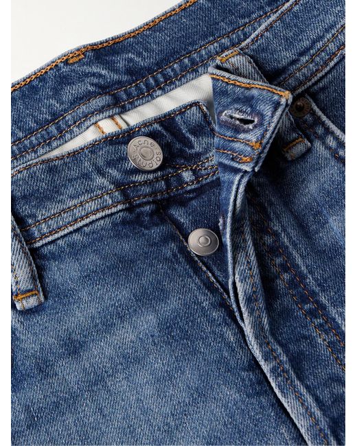 Acne River schmal geschnittene und schmaler zulaufende Jeans aus Stretch-Denim in Blue für Herren