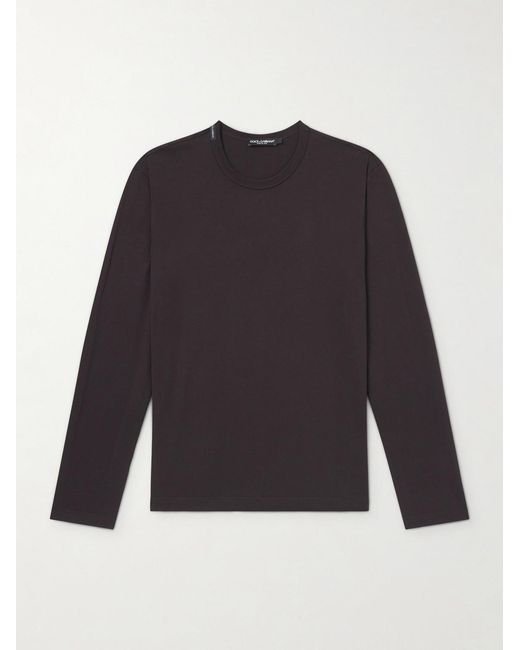 Dolce & Gabbana Blue Cotton-Jersey T-Shirt for men