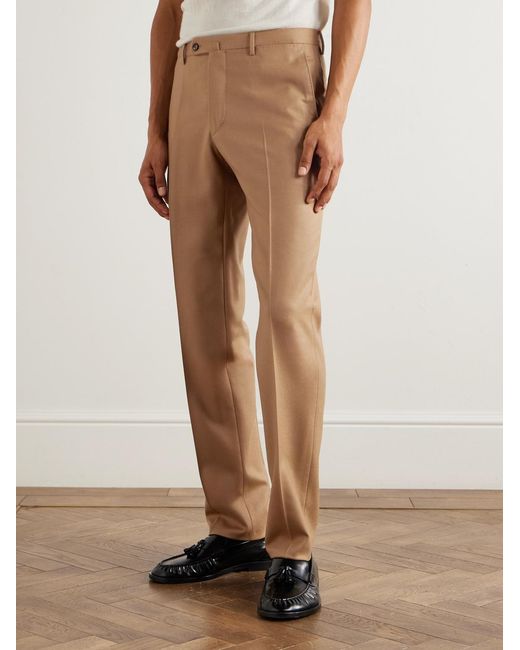 Slowear Natural Slim-Fit Wool And Cashmere-Blend Twill Suit Trousers for men