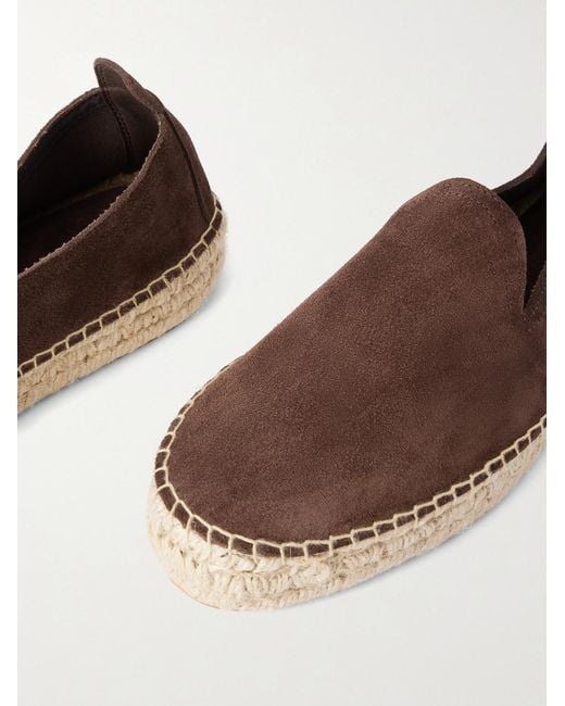 Morjas Brown Suede Espadrilles for men