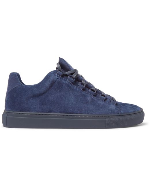 Gå til kredsløbet opretholde junk Balenciaga Arena Suede Sneakers in Blue for Men | Lyst