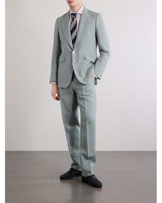 Favourbrook Gray Cooper Linen Suit Jacket for men