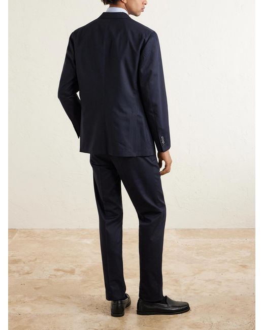 Boglioli Blue Lyocell And Cotton-blend Twill Suit Jacket for men