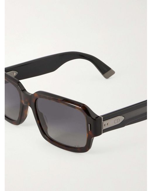 Dior Black Diortailoring S2I Squared-Frame Acetate Sunglasses for men
