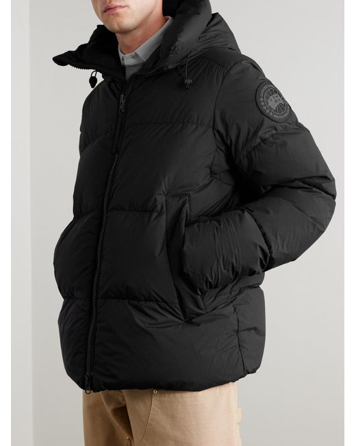 Canada Goose Black Crofton Quilted Enduraluxe® Down Jacket for men