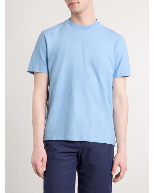 Paul Smith Blue Cotton-jersey T-shirt for men