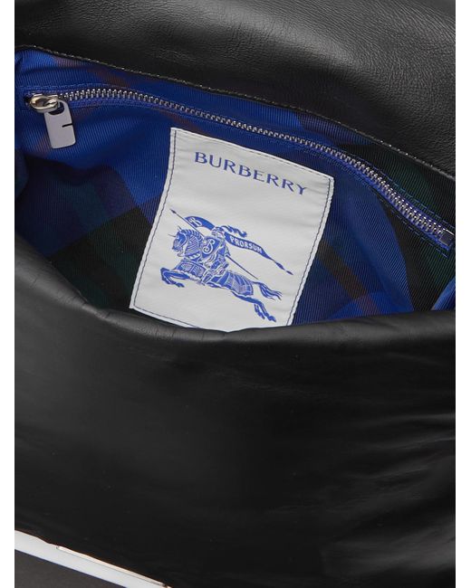 Burberry Umhängetasche aus gepolstertem Leder mit Logostickerei in Black für Herren