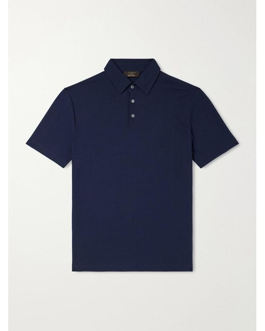 Slowear Blue Zanone Icecotton Polo Shirt for men