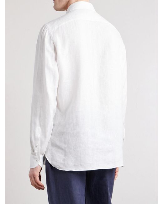 Linen Shirt di Rubinacci in White da Uomo