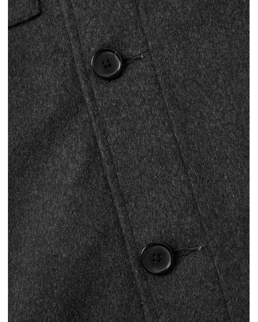 Overshirt in misto lana e cashmere di Paul Smith in Black da Uomo