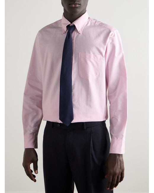 Sid Mashburn Pink Button-down Collar Cotton Oxford Shirt for men