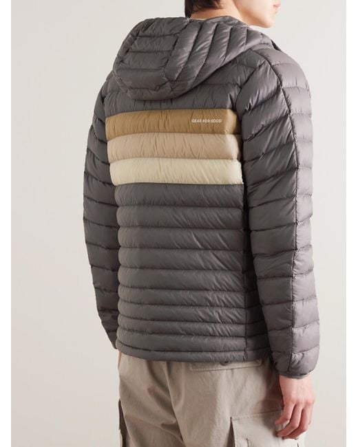 COTOPAXI Gray Fuego Quilted Ripstop Hooded Down Jacket for men