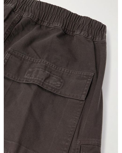 Rick Owens DRKSHDW weit geschnittene Cargohose aus Baumwolle mit Kordelzugbund in Brown für Herren