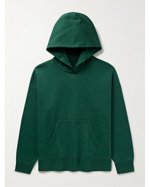 Visvim Green Ultimate Jumbo Sea Island Cotton-jersey Hoodie for men