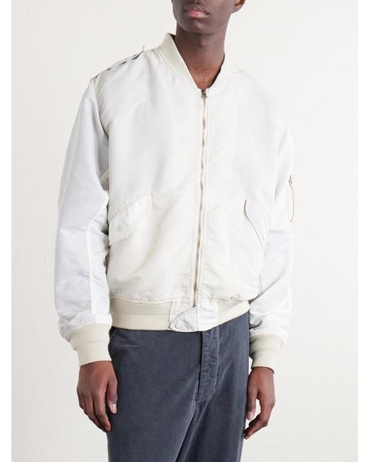 Remi Relief White Shell Blouson Jacket for men