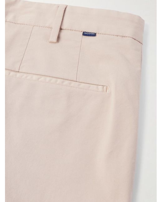 Slowear Natural Venezia 1951 Slim-Fit Straight-Leg Cotton-Blend Bermuda Shorts for men