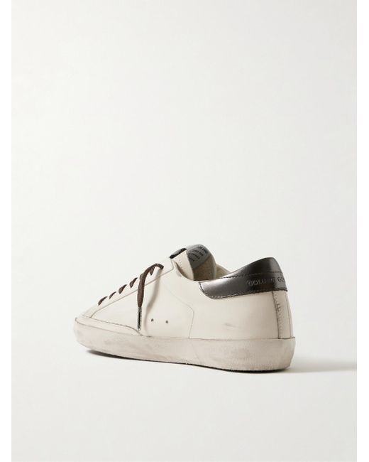 Golden Goose Deluxe Brand Super-Star Sneakers aus Leder in Distressed-Optik in Natural für Herren