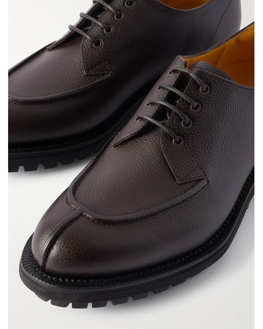 Berluti Black New Oslo Full-Grain Leather Derby Shoes for men