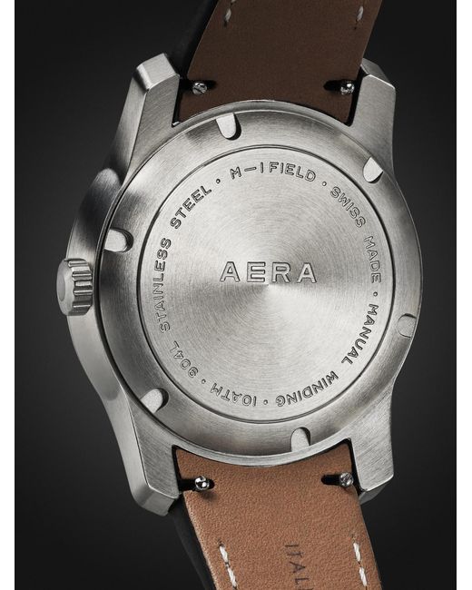 Aera Black M-1 Field Automatic Stainless Steel Watch for men