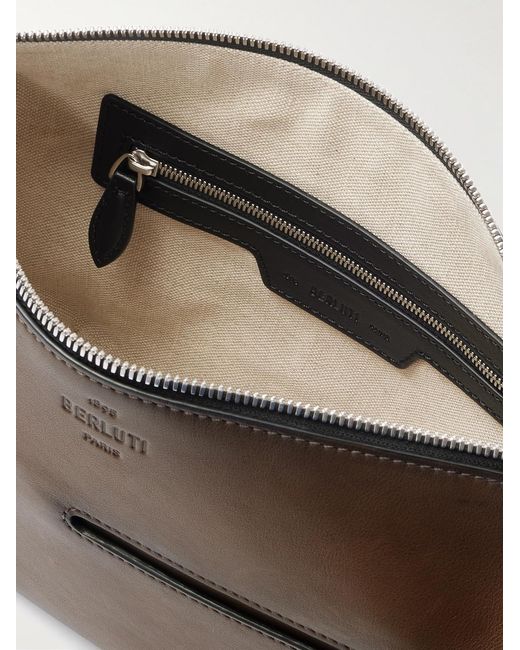 Berluti Natural Toujours Soft Leather Messenger Bag for men