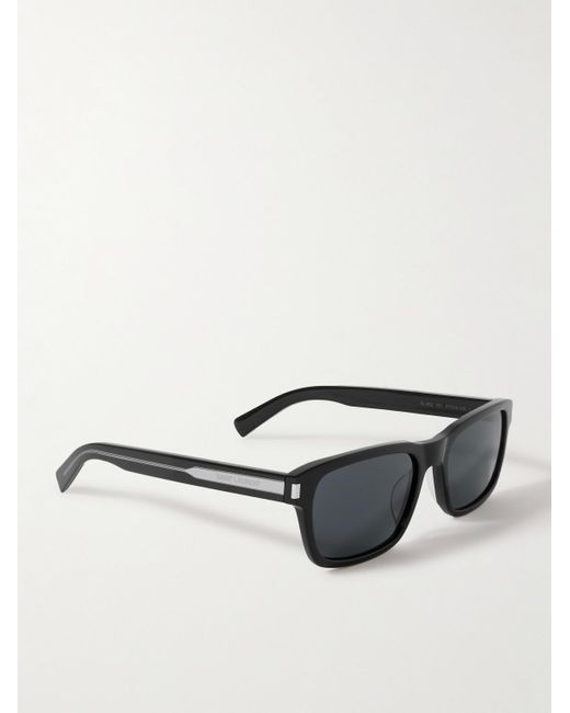 Saint Laurent New Wave Sonnenbrille mit rechteckigem Rahmen aus Azetat in Gray für Herren