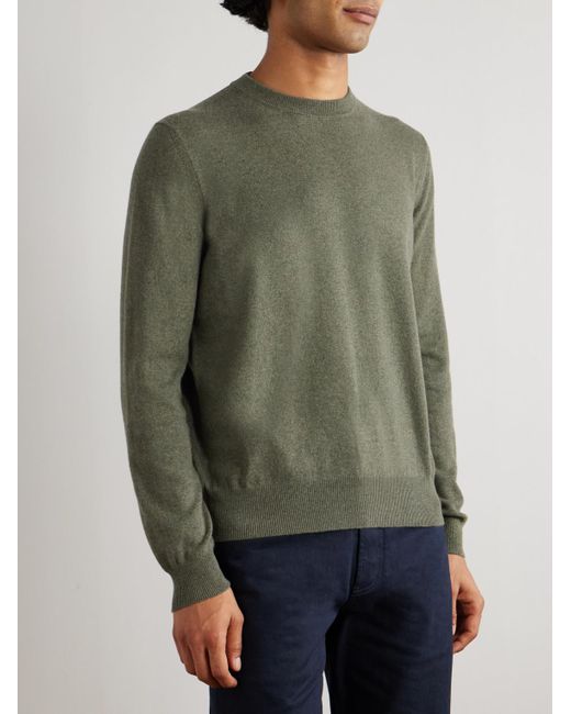 Loro Piana Green Slim-Fit Baby Cashmere Sweater for men