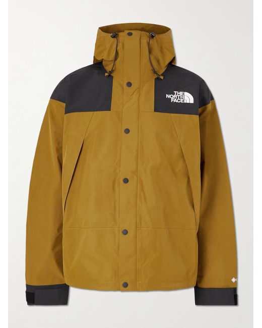 The North Face Yellow Mountain Logo-embroidered Colour-block Gore-tex Hooded Jacket for men
