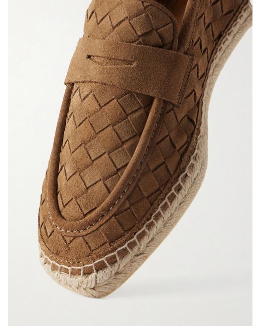 Castaner Brown Nilo Woven Suede Espadrilles for men