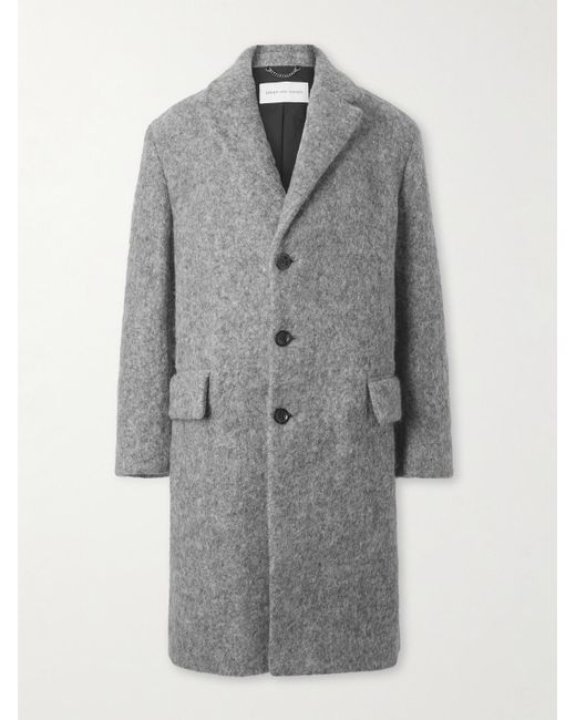 Dries Van Noten Gray Woven Coat for men