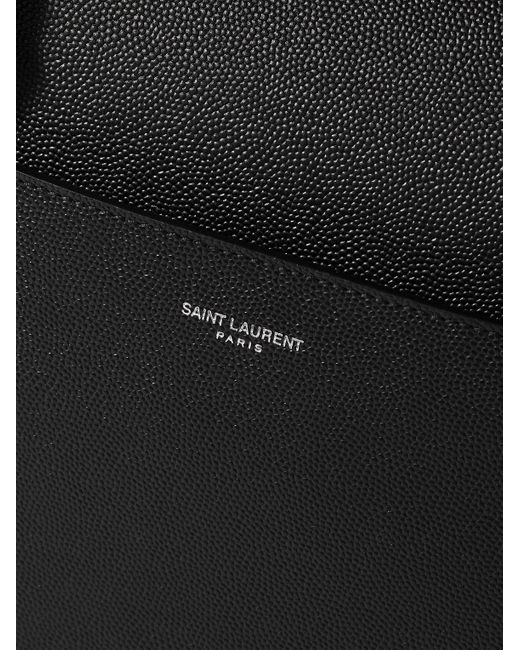 Saint Laurent Black Full-grain Leather Briefcase for men