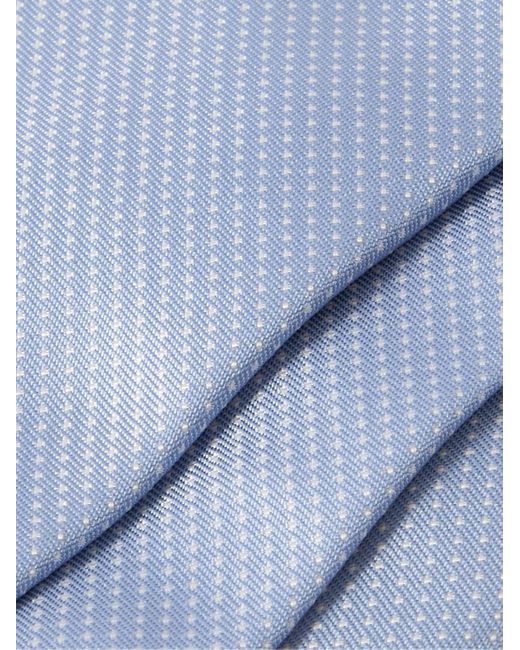 Paul Smith Blue 8cm Polka-dot Silk-jacquard Tie for men