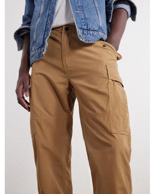 Polo Ralph Lauren Natural Straight-Leg Cotton-Canvas Cargo Trousers for men