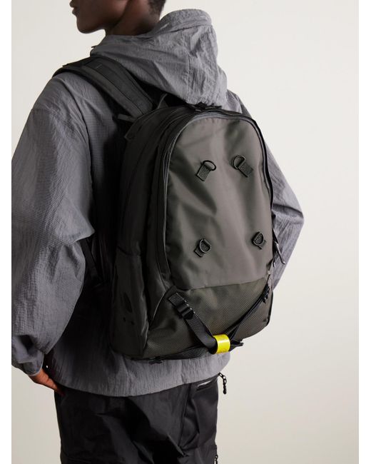 Porter-Yoshida and Co Black Potr Ride Webbing-trimmed Shell Backpack for men