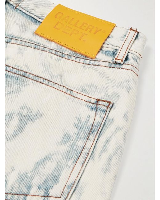 GALLERY DEPT. White Surf Side Straight-Leg Distressed Denim for men